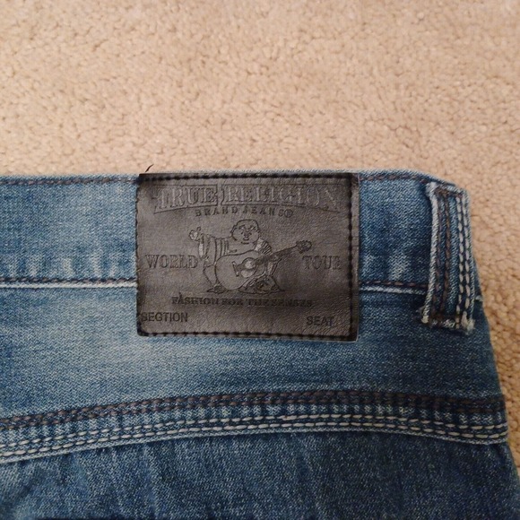 TRUE RELIGION Jeans Pants Blue Denim 42 X 32 - Picture 7 of 12